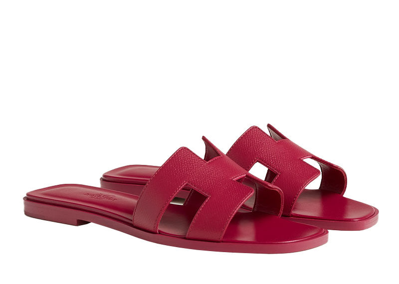Hermes Oran Sandal Rose Framboise