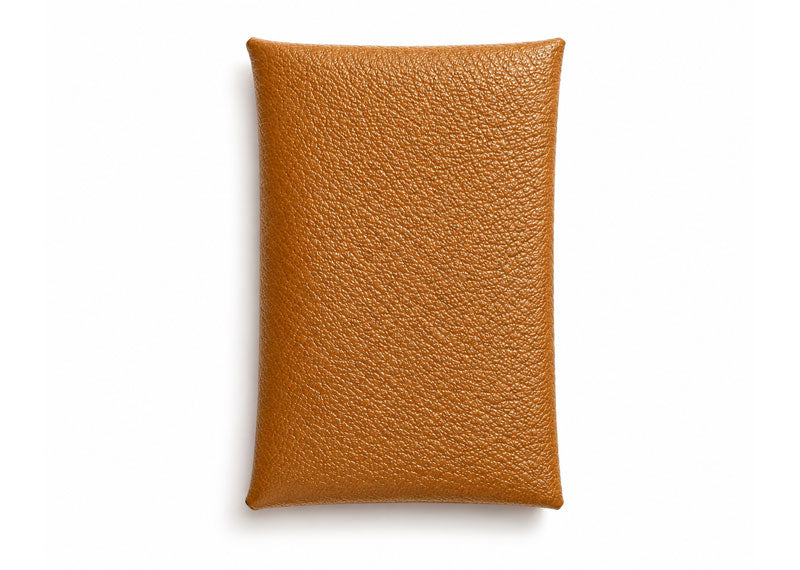 Hermes Card Holder Calvi Epsom Gold