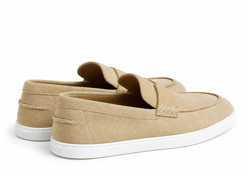 Hermes Job Loafer Beige Albâtre