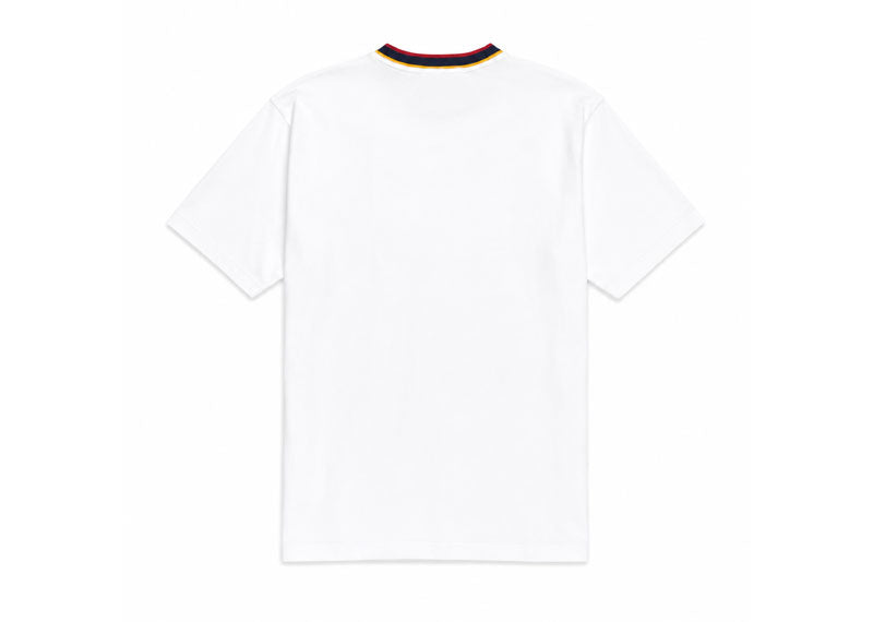 TSHEPO Flag Rib Neckline T-Shirt White