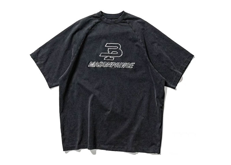MASONPRINCE Sports Raglan Embroidered T-Shirt Iron Grey