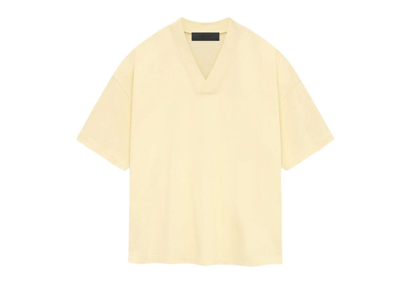 Fear of God Essentials V-Neck T-Shirt Garden Yellow