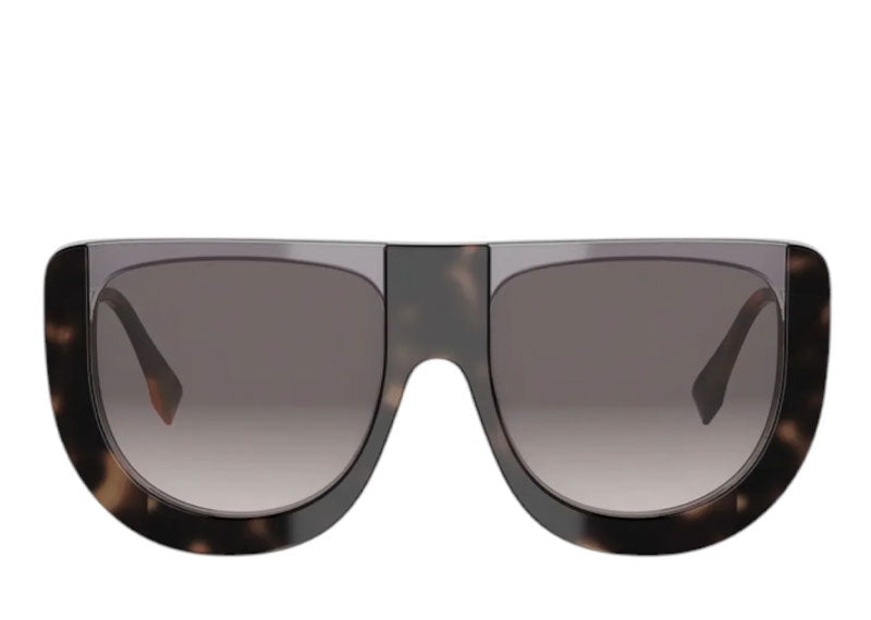 Fendi Fendigraphy Havana Geometric Sunglasses Gray