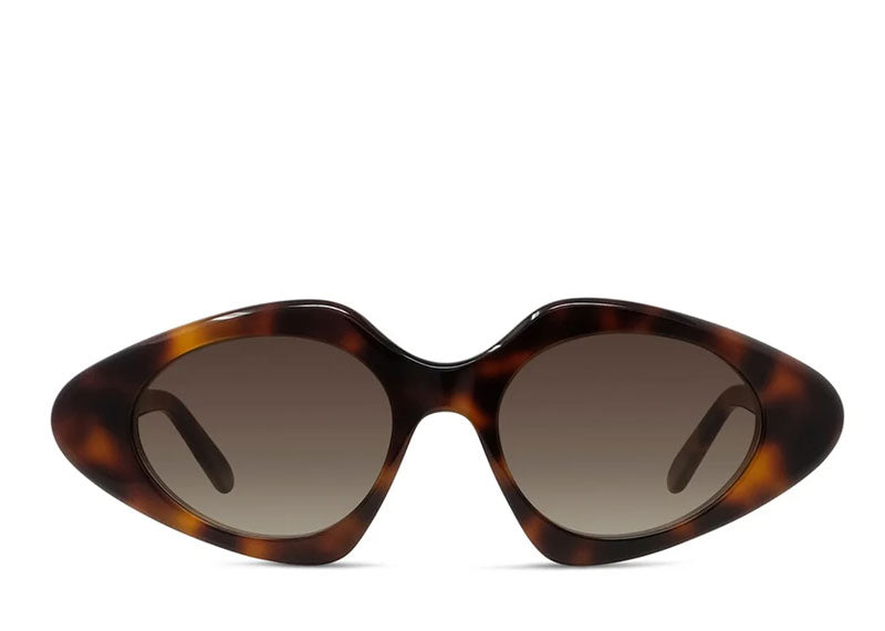 Loewe Triangular Slim Sunglasses Havana