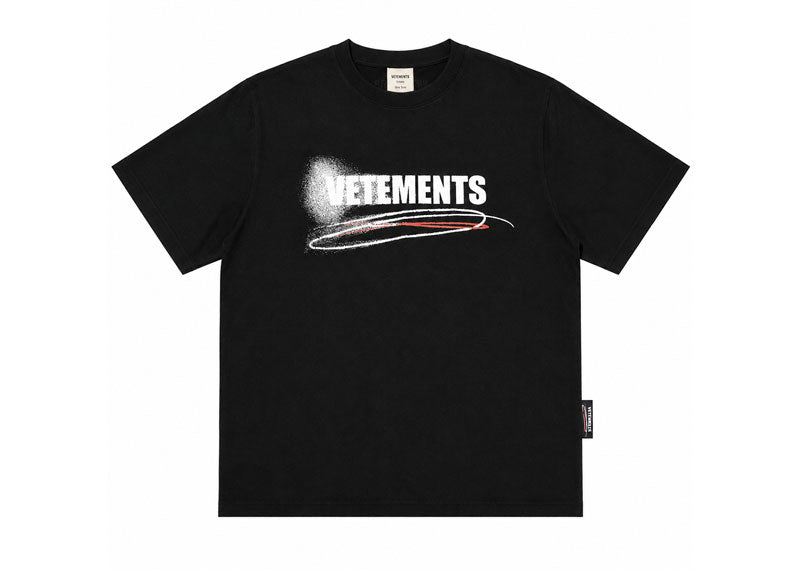 Vetements Sprayed Stencil T-Shirt Black