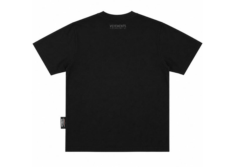 Vetements Sprayed Stencil T-Shirt Black