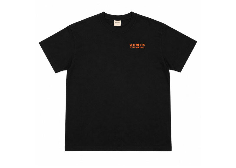 Vetements Is Not The Same Paint Block T-Shirt Black