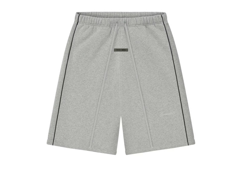 Fear of God Essentials Relaxed Fleece Piping Sweatshort Concrete Heather/Black