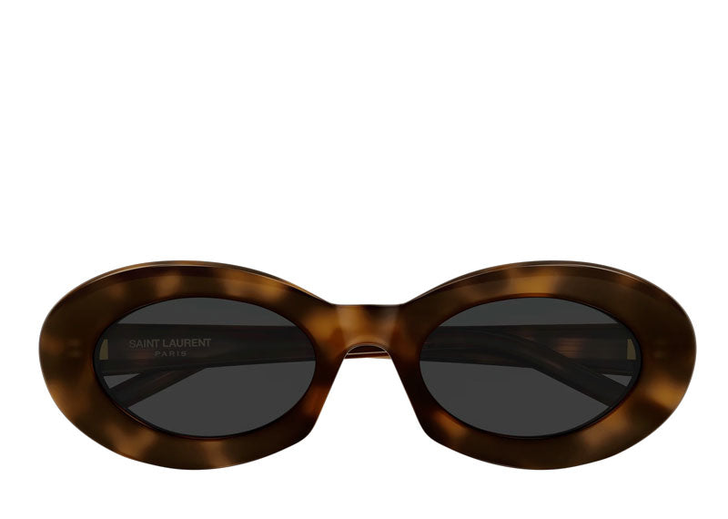 Saint Laurent SL Oval Sunglasses Havana