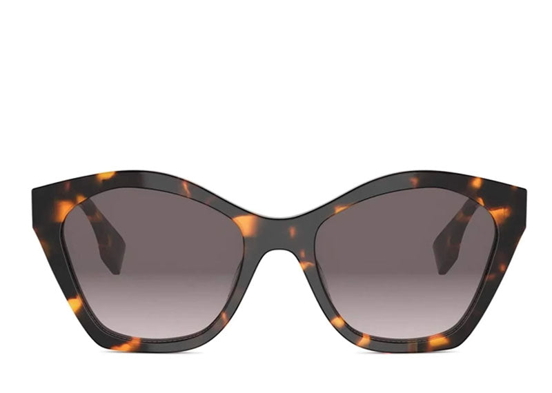 Fendi Lettering Cat Eye Sunglasses Havana