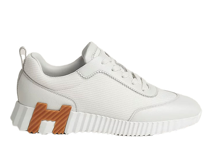 Hermes Bouncing Sneaker Leather Blanc Beige