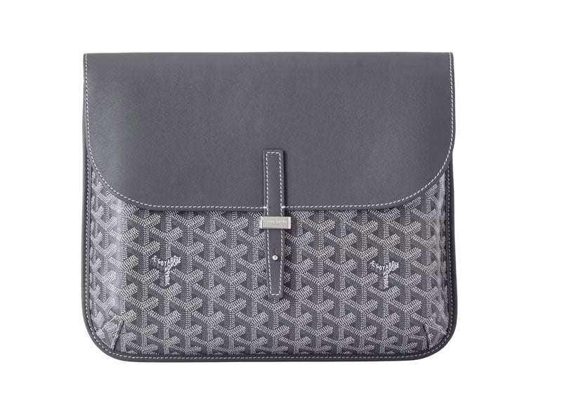 Goyard Coursier Messenger Bag Grey