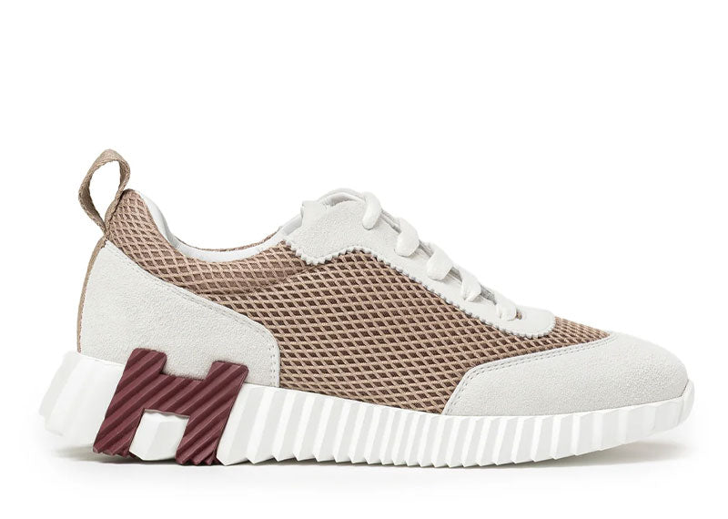 Hermes Bouncing Sneaker Beige Argile / Blanc
