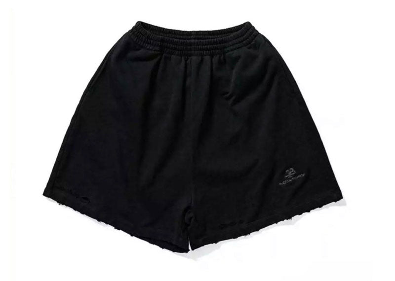 MASONPRINCE Distressed Sweatshorts Black