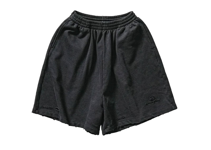 MASONPRINCE Distressed Sweatshorts Washed Black