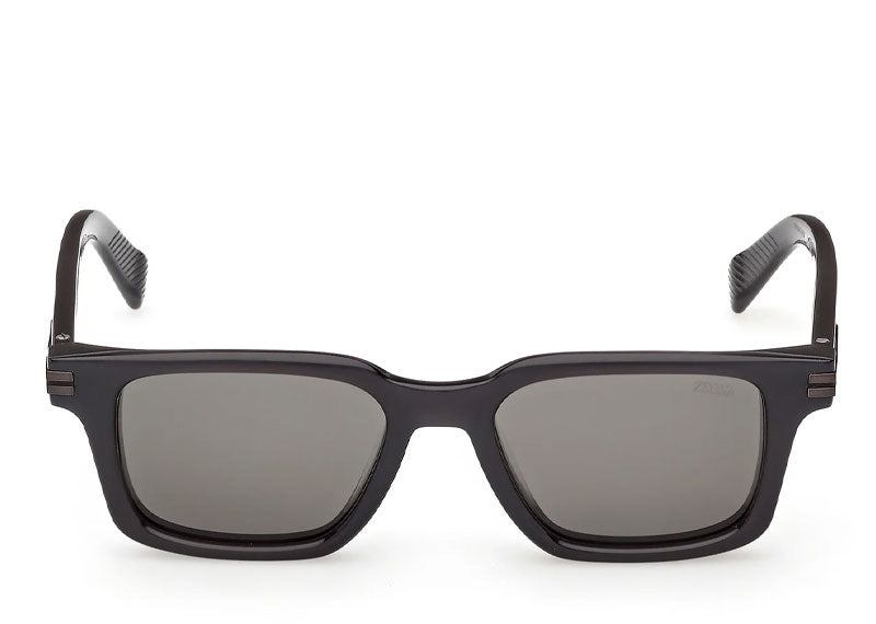 Zegna Rectangular Sunglasses Black