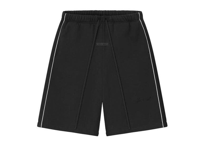 Fear of God Essentials Relaxed Fleece Piping Sweatshort Jet Black