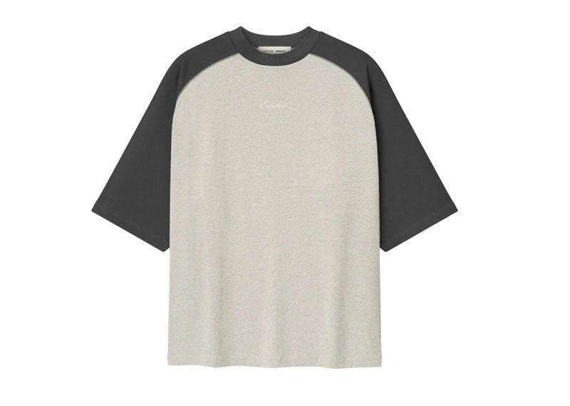 Fear of God Essentials Signature Baseball T-Shirt Heather Stone / Iron Grey