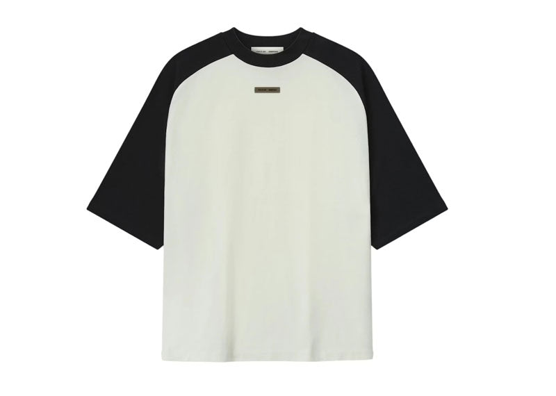 Fear of God Essentials Baseball T-Shirt Ivory Body/Black