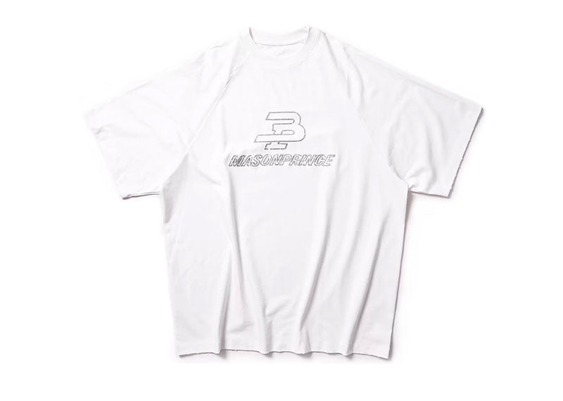 MASONPRINCE Sports Raglan Embroidered T-Shirt White