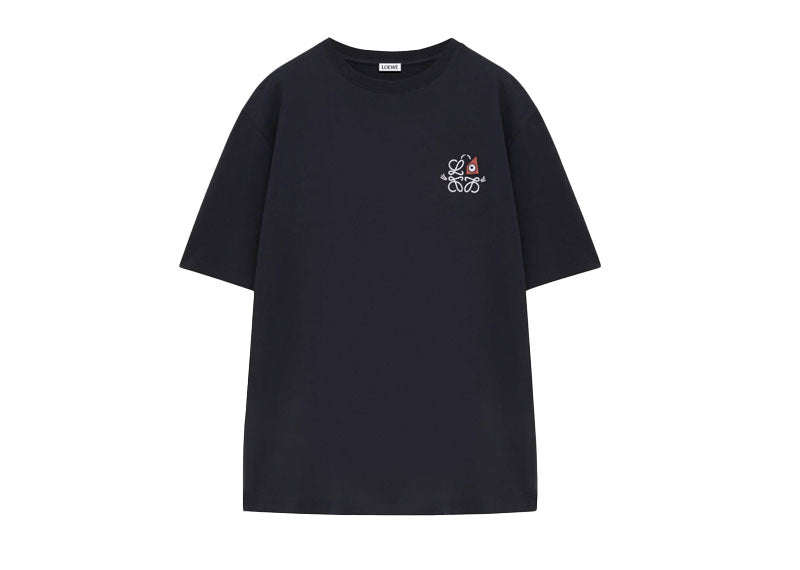 Loewe Cat Eye And Anagram Louis Wain T-Shirt Black