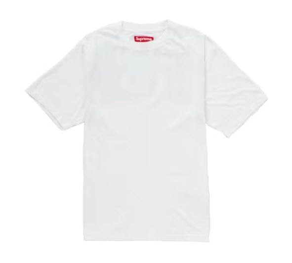 SUPREME Cracked Back Arc S/S Top White