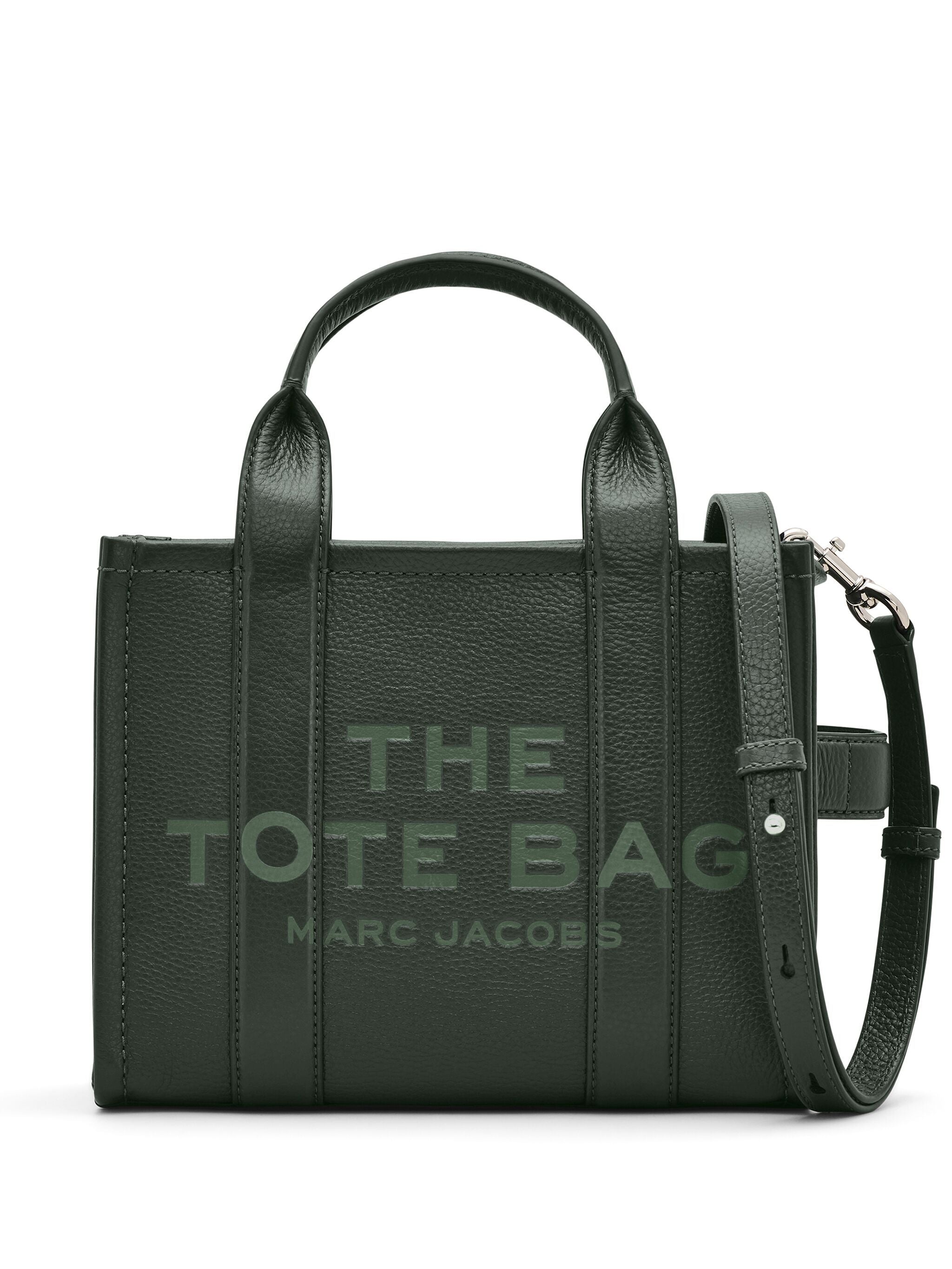 MARC JACOBS 'The Leather Mini Tote Bag' Tote Forest