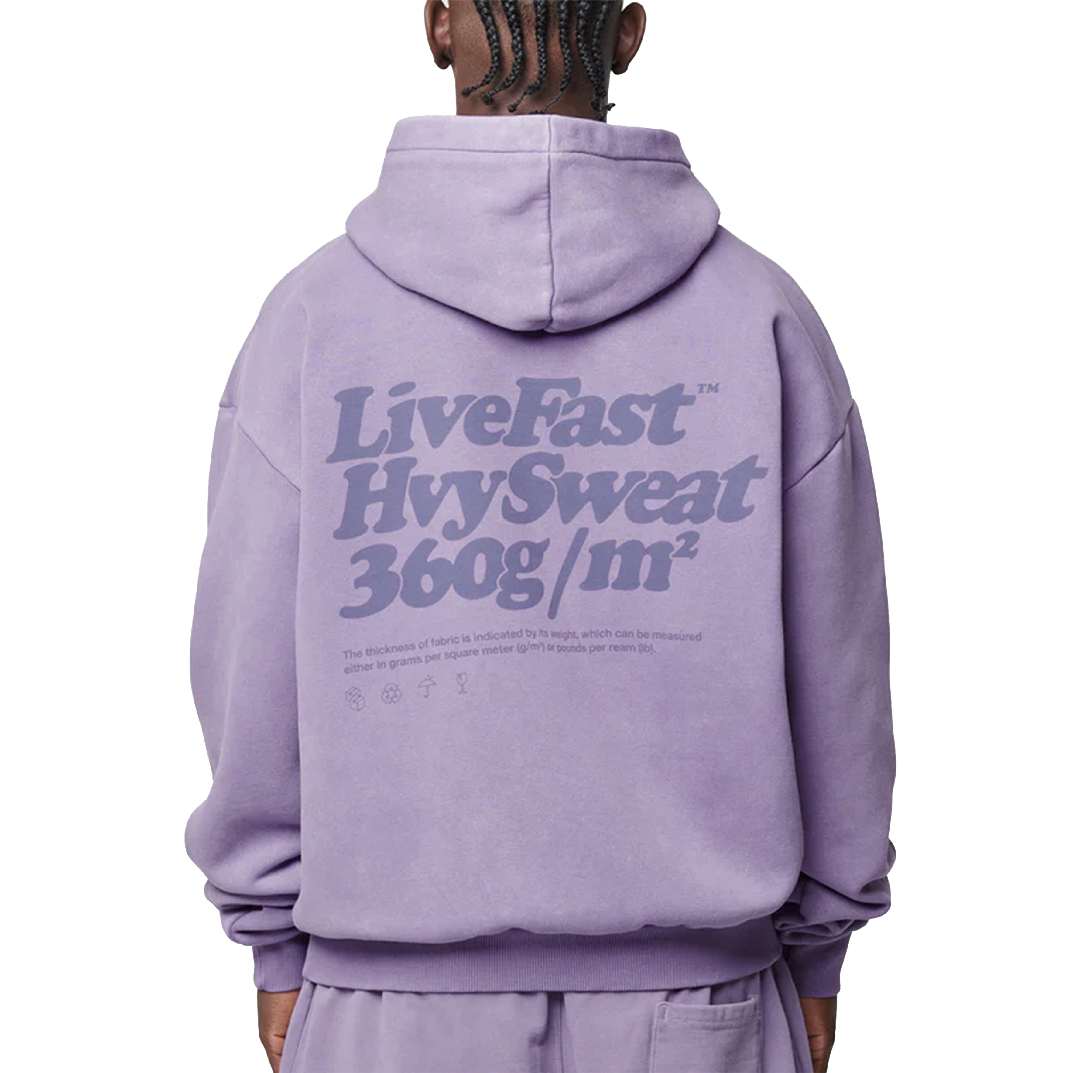 Live Fast Die Young Basic 360 Hoodie Purple