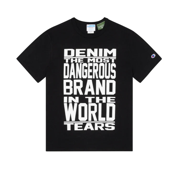 DENIM TEARS Most Dangerous T-Shirt Black