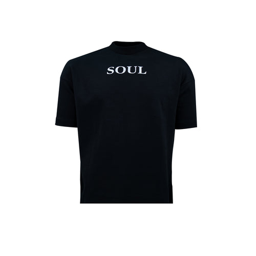 SOUL Heavy Interlock T-Shirt Black | Soul Gallery