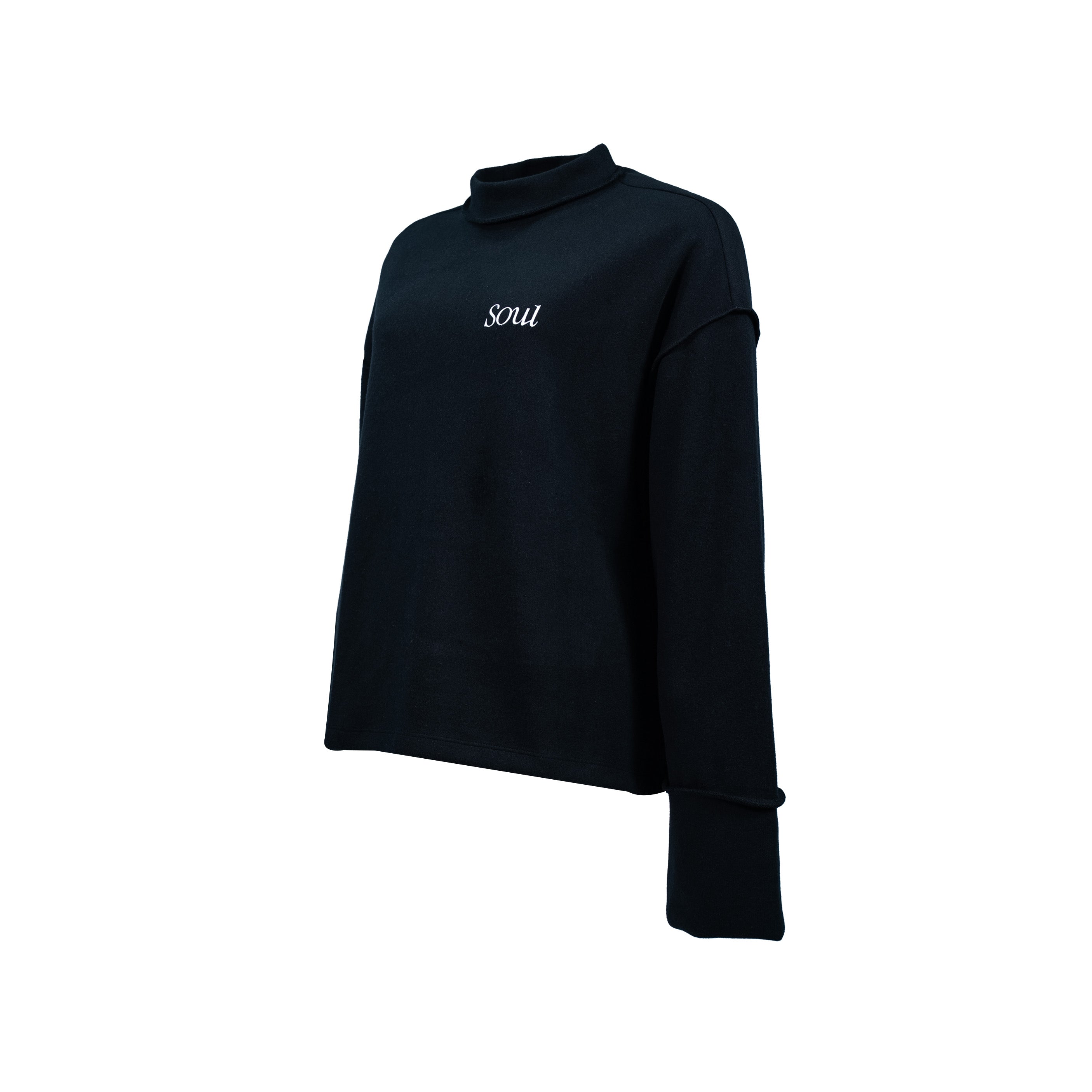 SOUL Premium Fleece Sweater Black (AW25) | Soul Gallery