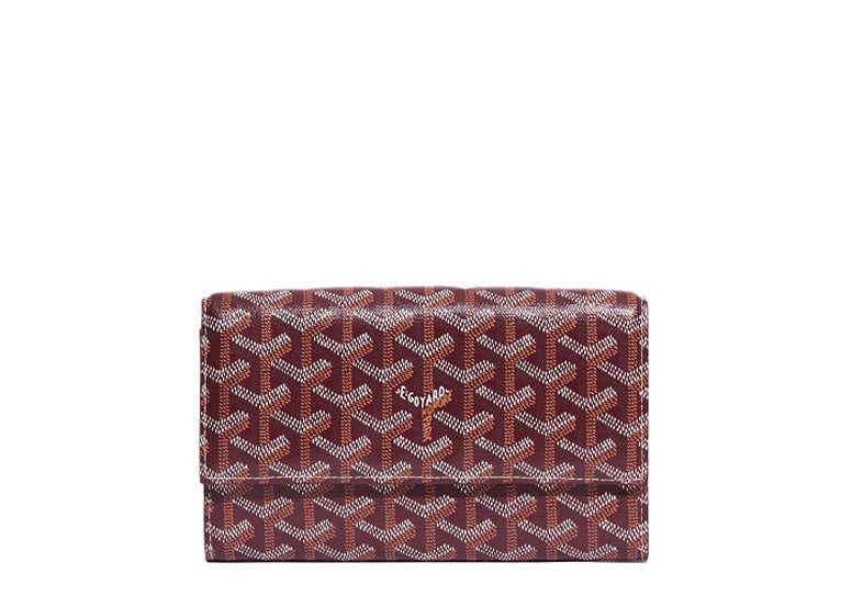 Goyard Varenne Continental Wallet Burgundy