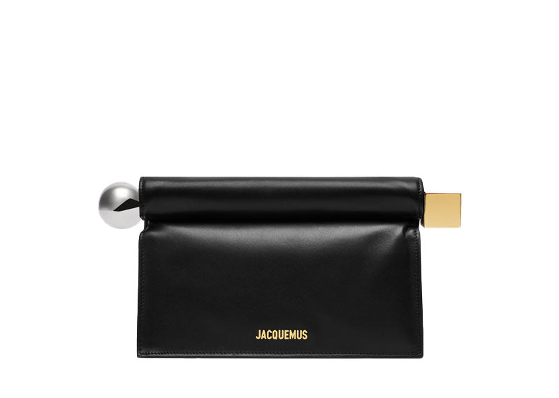 Jacquemus La Pochette Rond Carre Pouch Bag Black