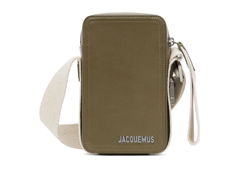 JACQUEMUS Le Raphia 'Le Cuerda Vertical' Bag Khaki Green