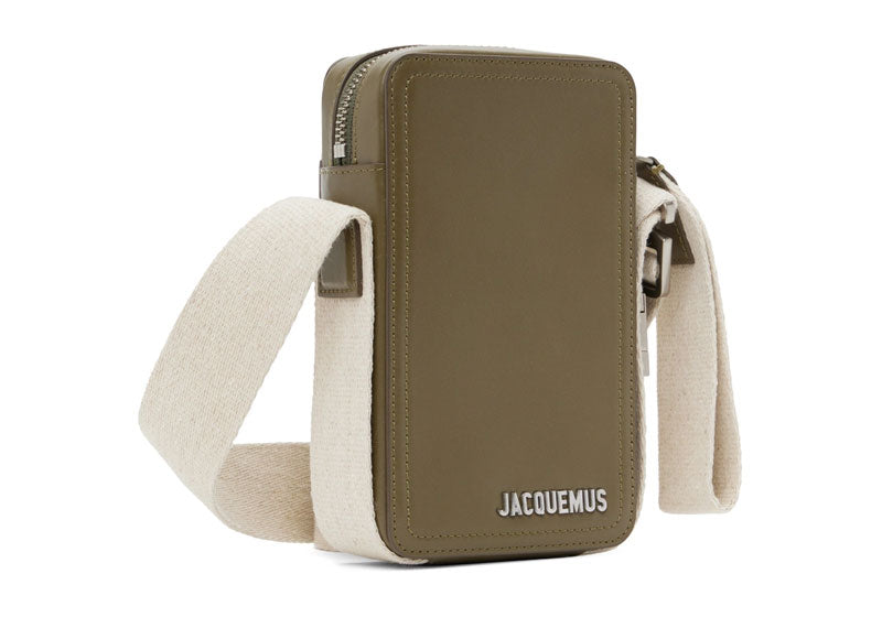 JACQUEMUS Le Raphia 'Le Cuerda Vertical' Bag Khaki Green