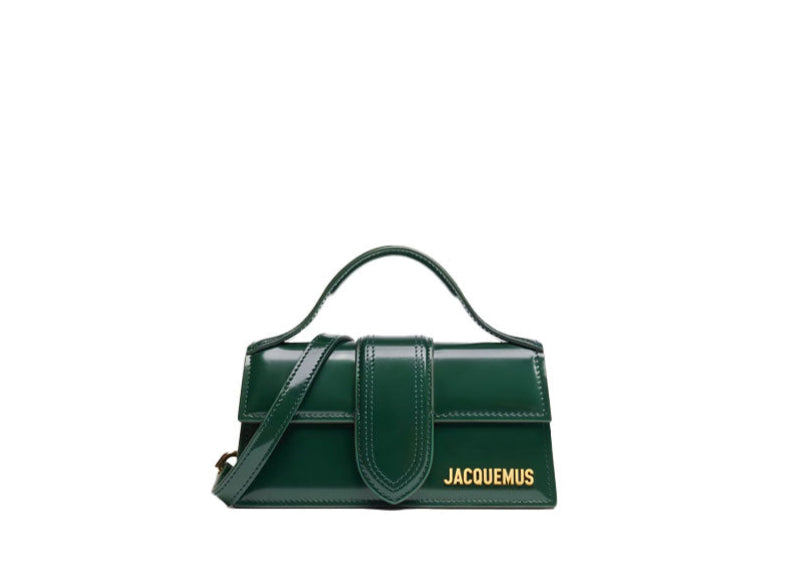 JACQUEMUS 'Le Bambino' Leather Mini Bag Dark Green