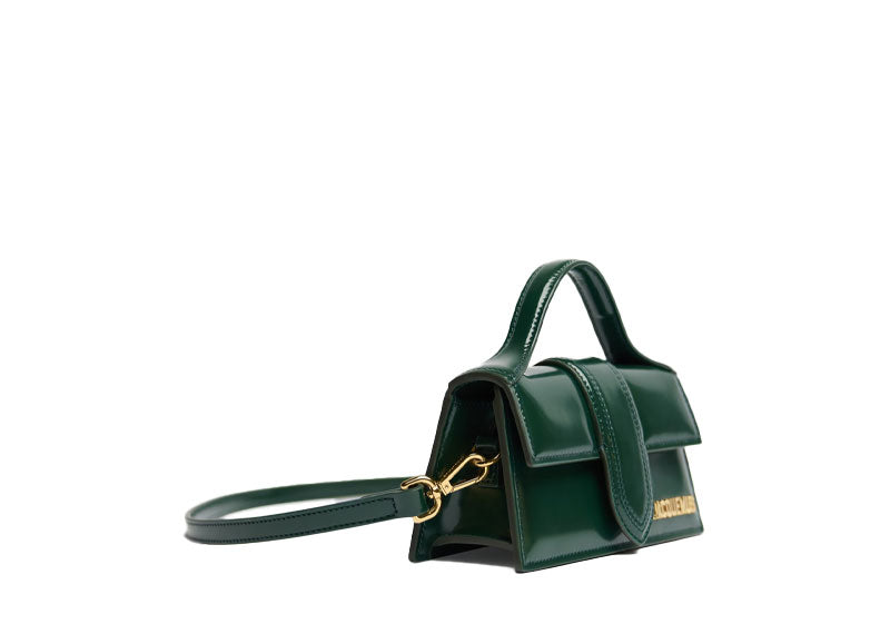 JACQUEMUS 'Le Bambino' Leather Mini Bag Dark Green