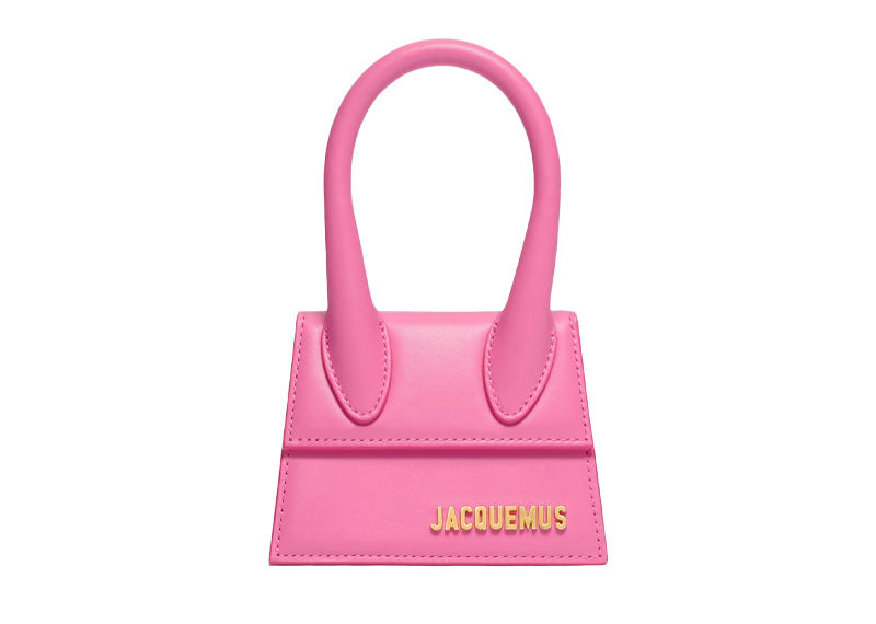 JACQUEMUS 'Le Chiquito Leather Tote' Bag Neon Pink