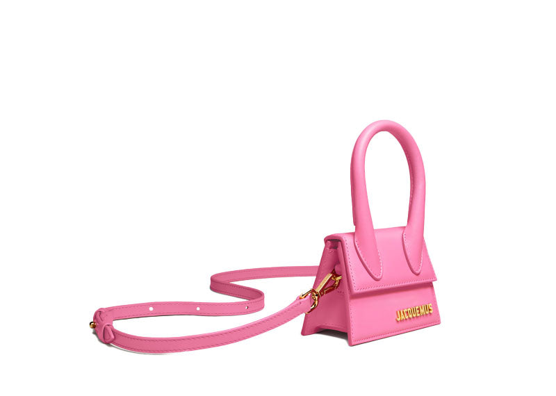 JACQUEMUS 'Le Chiquito Leather Tote' Bag Neon Pink