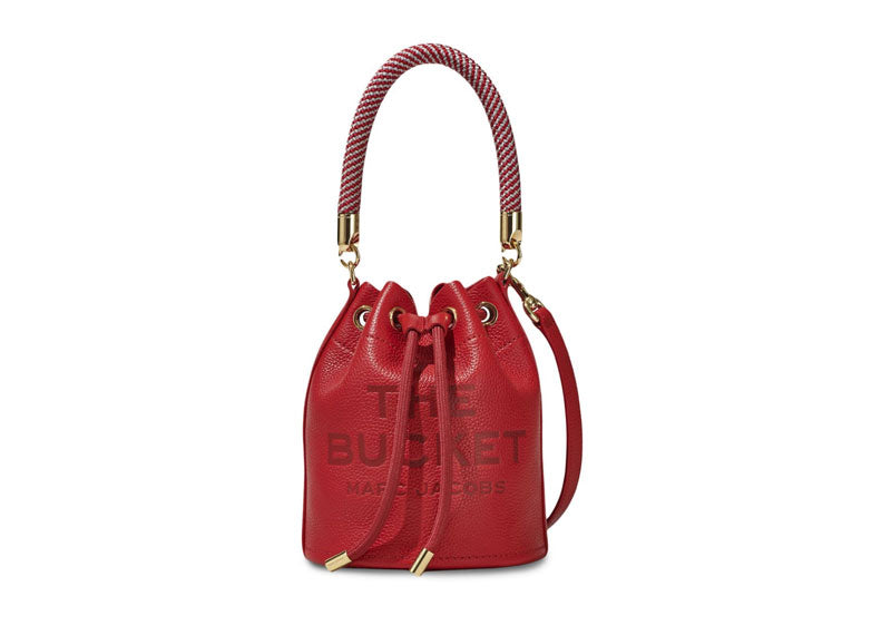 MARC JACOBS 'The Leather Bucket' Bag Red