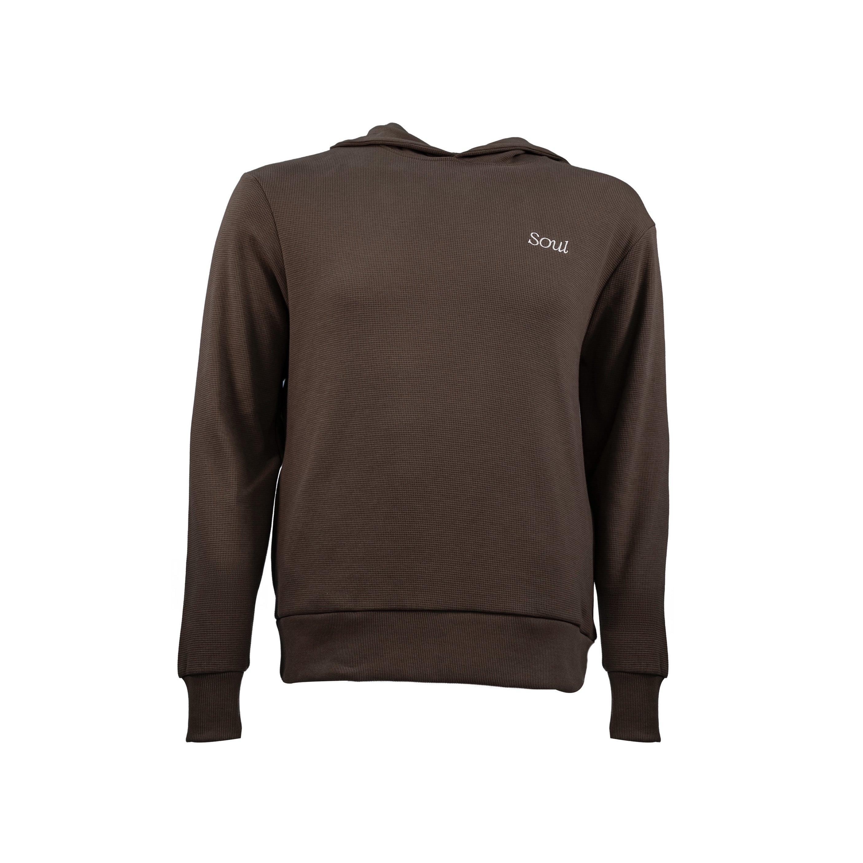 SOUL Premium Waffle Hoodie Shitake (AW25) | Soul Gallery