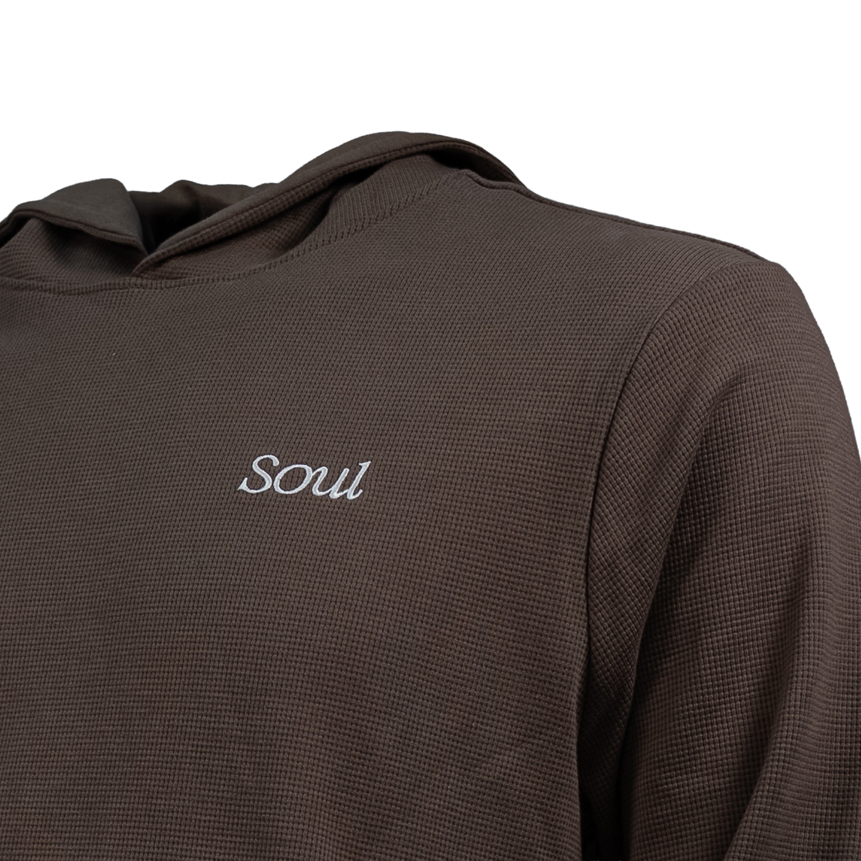 SOUL Premium Waffle Hoodie Shitake (AW25) | Soul Gallery