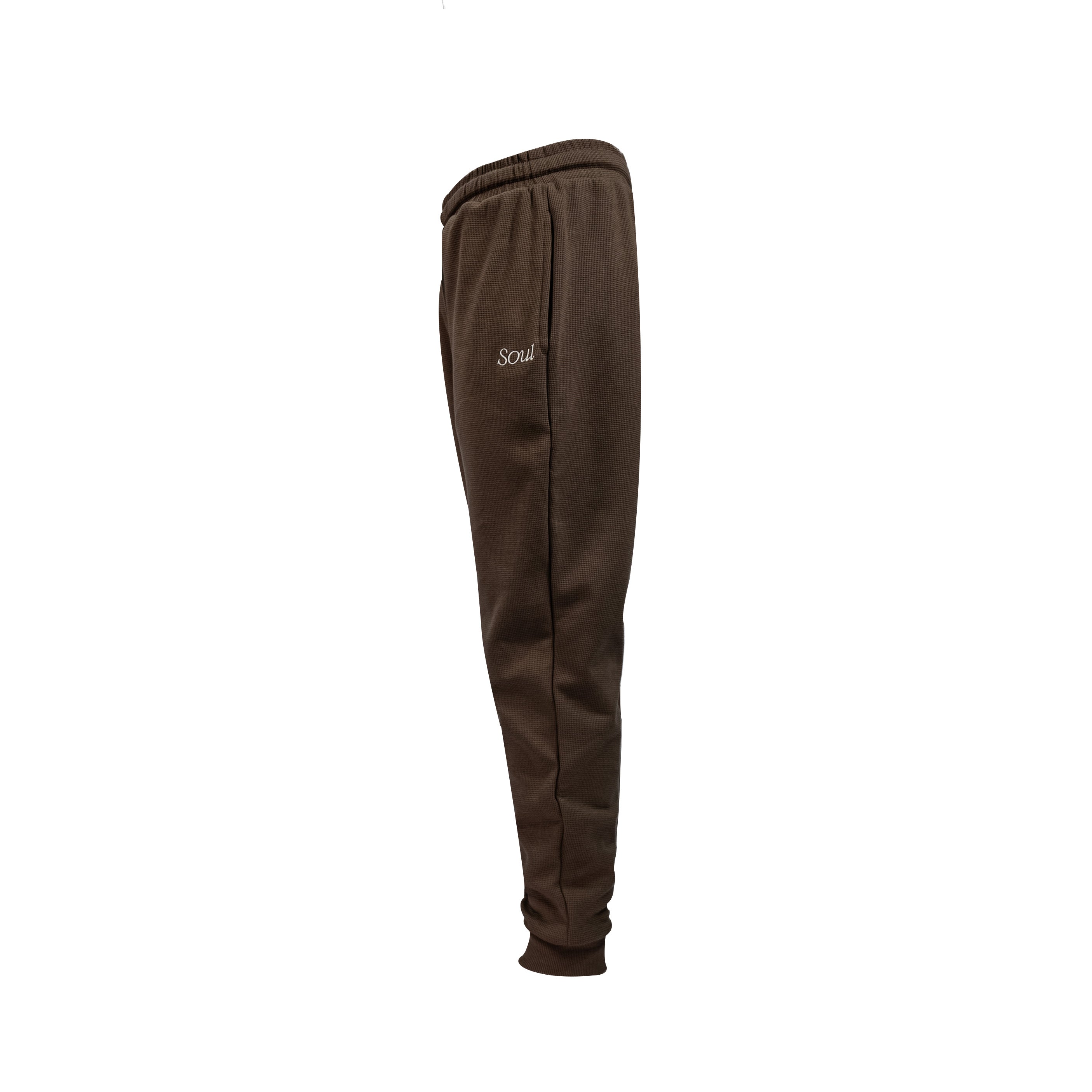 SOUL Premium Waffle Sweatpants Shitake (AW25) | Soul Gallery