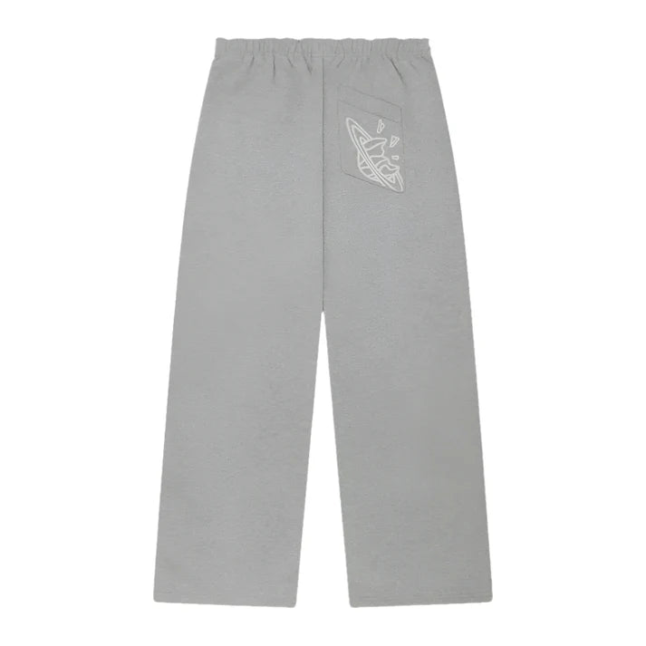 Broken Planet Performance Wide Leg Sweatpants Heather Grey