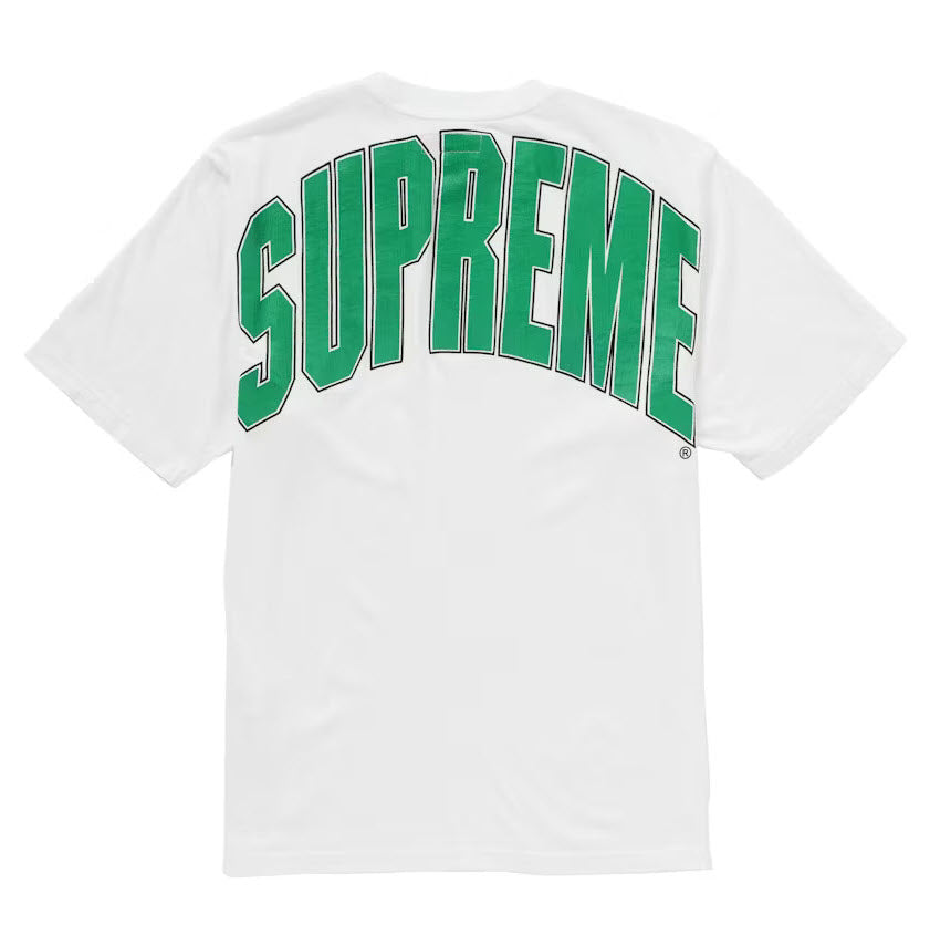 SUPREME Cracked Back Arc S/S Top White