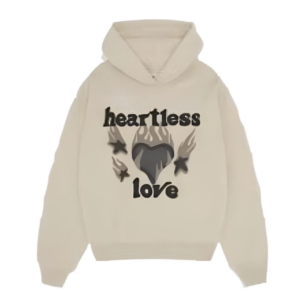 Broken Planet Heartless Love Hoodie Bone White