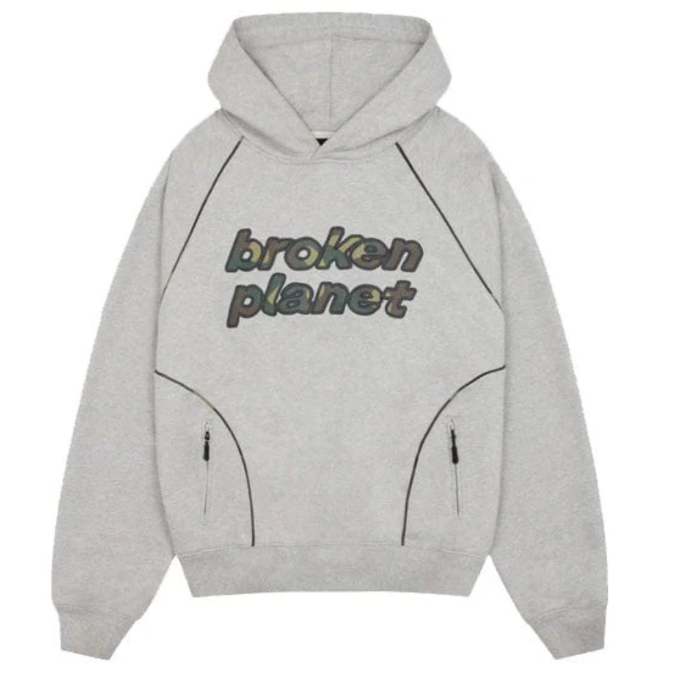 Broken Planet Performance Hoodie Grey