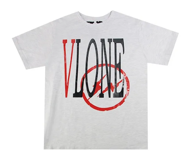 Vlone X Fragment Staple T-Shirt Grey/Red