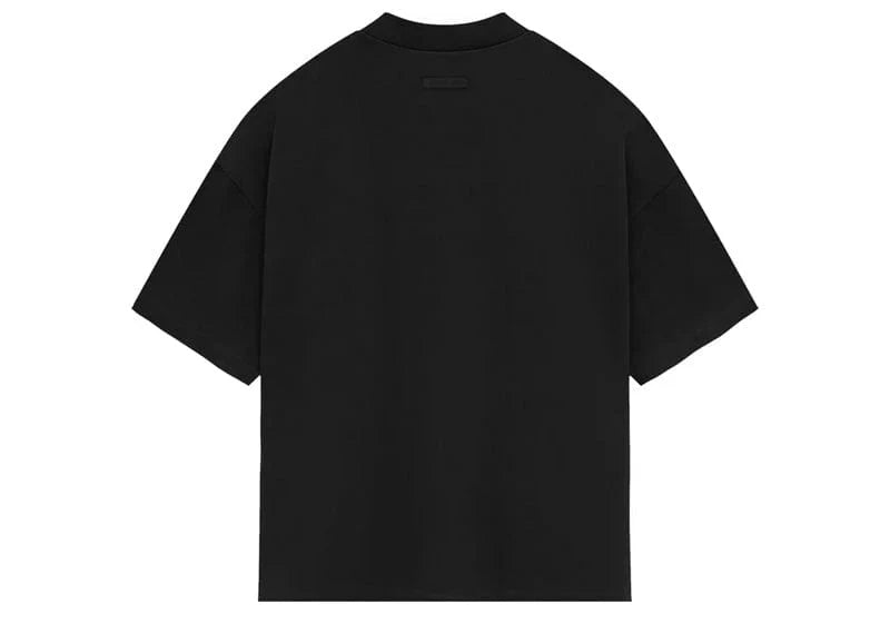 FEAR OF GOD Essentials Heavy Jersey Crewneck T-Shirt Jet Black