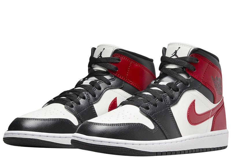 Jordan 1 Mid Gym Red Black White